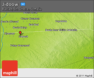 Physical 3D Map of Jidoow