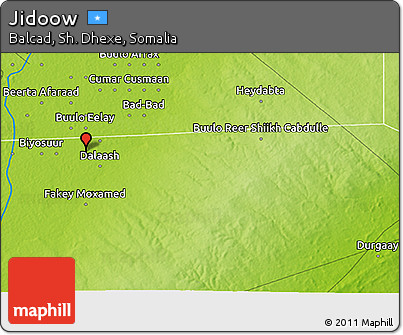 Physical 3D Map of Jidoow