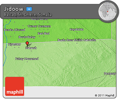 Political 3D Map of Jidoow