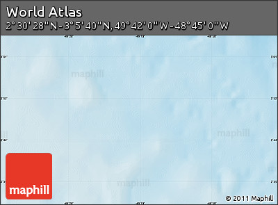 Shaded Relief Map of the Area around 2° 48' 4" N, 49° 13' 30" W
