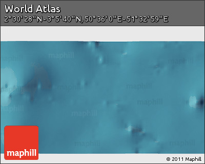 Satellite 3D Map of the Area around 2° 48' 4" N, 51° 4' 30" E