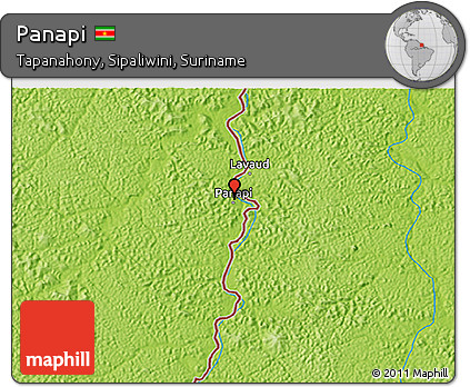Physical 3D Map of Panapi