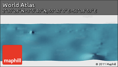 Satellite Panoramic Map of the Area around 2° 48' 4" N, 56° 10' 29" E
