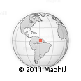 Outline Map of the Area around 2° 48' 4" N, 57° 43' 30" W, rectangular outline