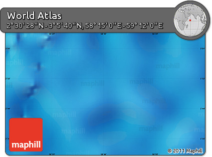Physical Map of the Area around 2° 48' 4" N, 58° 43' 30" E