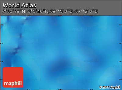 Physical Map of the Area around 2° 48' 4" N, 58° 43' 30" E