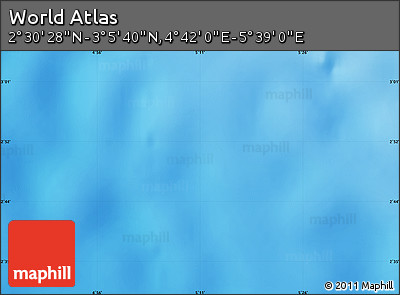 Physical Map of the Area around 2° 48' 4" N, 5° 10' 30" E