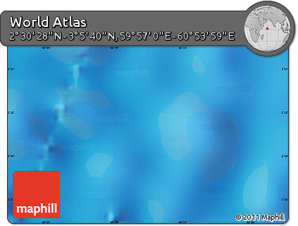 Physical Map of the Area around 2° 48' 4" N, 60° 25' 29" E