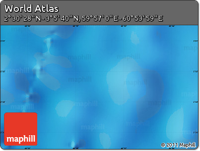 Physical Map of the Area around 2° 48' 4" N, 60° 25' 29" E