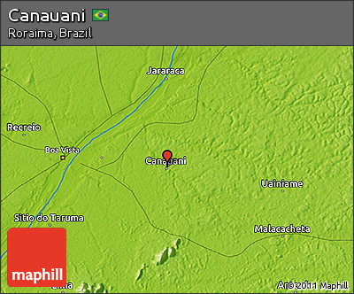 Physical 3D Map of Canauani