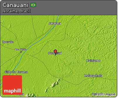 Physical 3D Map of Canauani