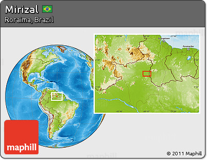 Physical Location Map of Mirizal