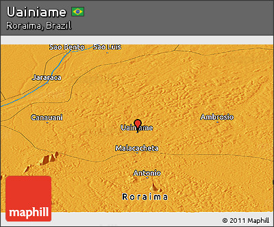 Political Panoramic Map of Uainiame