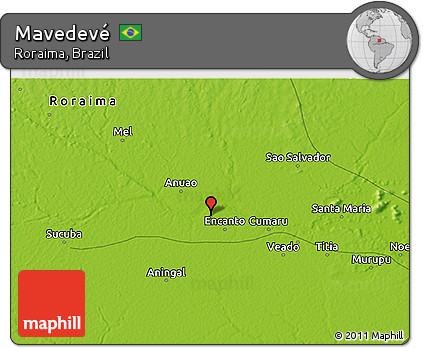 Physical 3D Map of Mavedevé