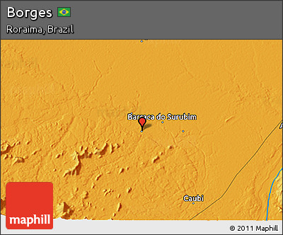 Political 3D Map of Borges