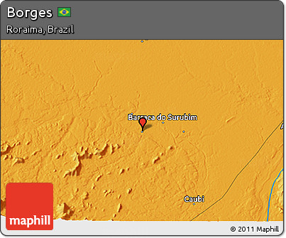 Political 3D Map of Borges