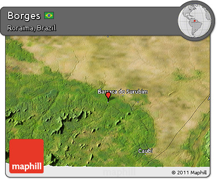 Satellite 3D Map of Borges