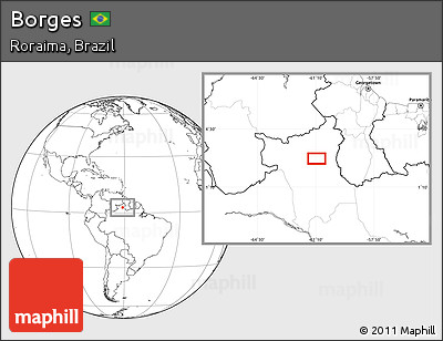 Blank Location Map of Borges