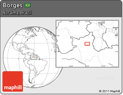 Blank Location Map of Borges