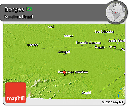 Physical Panoramic Map of Borges