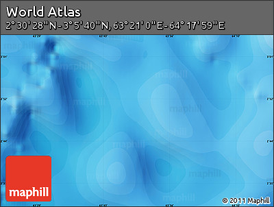 Political Map of the Area around 2° 48' 4" N, 63° 49' 30" E