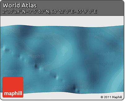 Satellite 3D Map of the Area around 2° 48' 4" N, 64° 40' 30" E