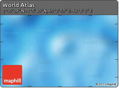 Physical Map of the Area around 2° 48' 4" N, 65° 31' 30" E