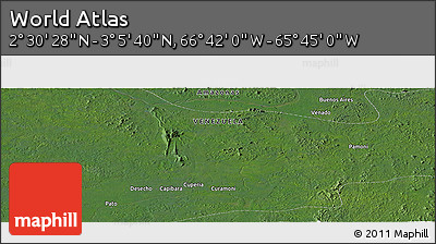 Satellite Panoramic Map of the Area around 2° 48' 4" N, 66° 13' 29" W