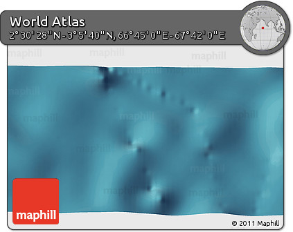Satellite 3D Map of the Area around 2° 48' 4" N, 67° 13' 29" E