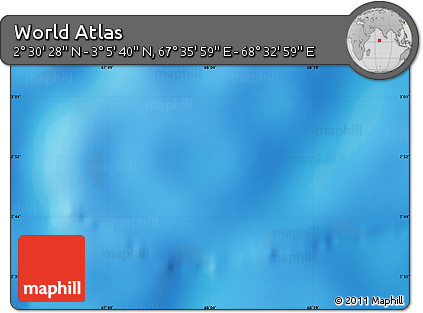 Physical Map of the Area around 2° 48' 4" N, 68° 4' 29" E