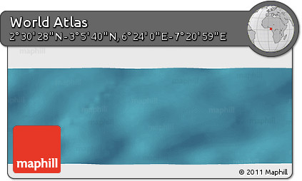 Satellite Panoramic Map of the Area around 2° 48' 4" N, 6° 52' 30" E