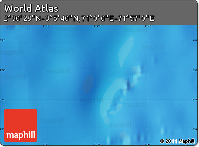 Physical Map of the Area around 2° 48' 4" N, 71° 28' 29" E