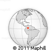 Outline Map of the Area around 2° 48' 4" N, 71° 19' 29" W, rectangular outline