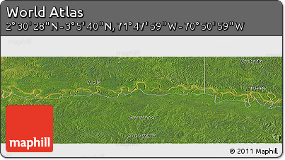 Satellite Panoramic Map of the Area around 2° 48' 4" N, 71° 19' 29" W