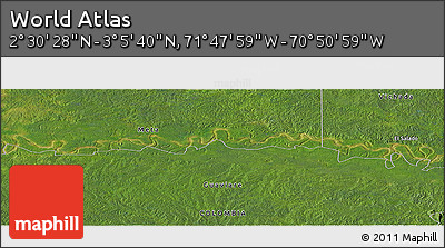 Satellite Panoramic Map of the Area around 2° 48' 4" N, 71° 19' 29" W