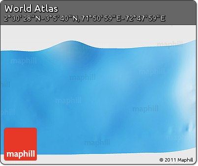 Shaded Relief 3D Map of the Area around 2° 48' 4" N, 72° 19' 29" E