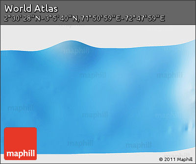 Shaded Relief 3D Map of the Area around 2° 48' 4" N, 72° 19' 29" E