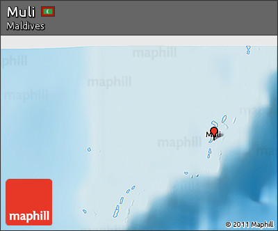 Shaded Relief 3D Map of Muli