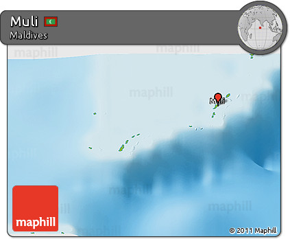 Physical Panoramic Map of Muli