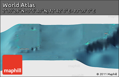 Satellite Panoramic Map of the Area around 2° 48' 4" N, 73° 10' 30" E