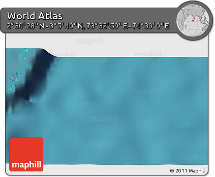 Satellite 3D Map of the Area around 2° 48' 4" N, 74° 1' 30" E