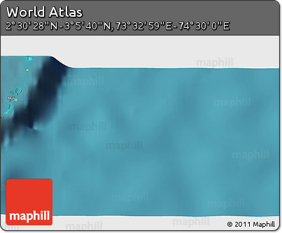 Satellite 3D Map of the Area around 2° 48' 4" N, 74° 1' 30" E