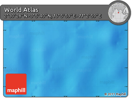 Physical Map of the Area around 2° 48' 4" N, 76° 34' 29" E