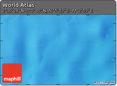 Physical Map of the Area around 2° 48' 4" N, 76° 34' 29" E