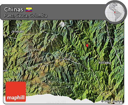 Satellite 3D Map of Chinas