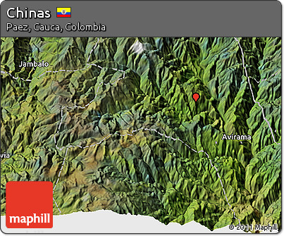 Satellite 3D Map of Chinas
