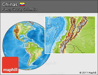 Physical Location Map of Chinas