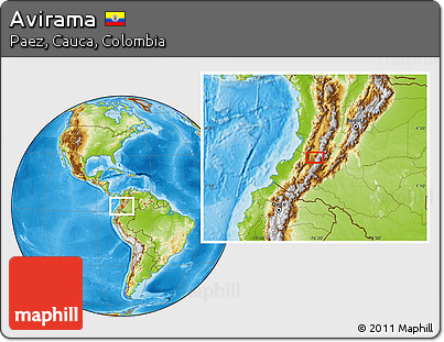 Physical Location Map of Avirama