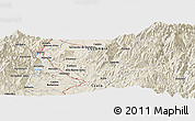 Shaded Relief Panoramic Map of the area around 2° 48' 4" N, 76° 25' 30" W