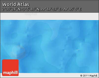 Political 3D Map of the Area around 2° 48' 4" N, 78° 16' 30" E